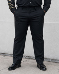 Big & Tall Men's Features Positioning Printed Long Sleeve Shirt Pants Set
