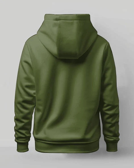 Men's Large Size Casual Street Solid Color Zipper Hoodie