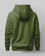 Men's Large Size Casual Street Solid Color Zipper Hoodie