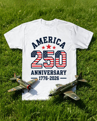 Big & Tall Men's 250 Anniversary Of The Founding Of The United States 250 Anniversary Independence Day Freedom T-Shirt