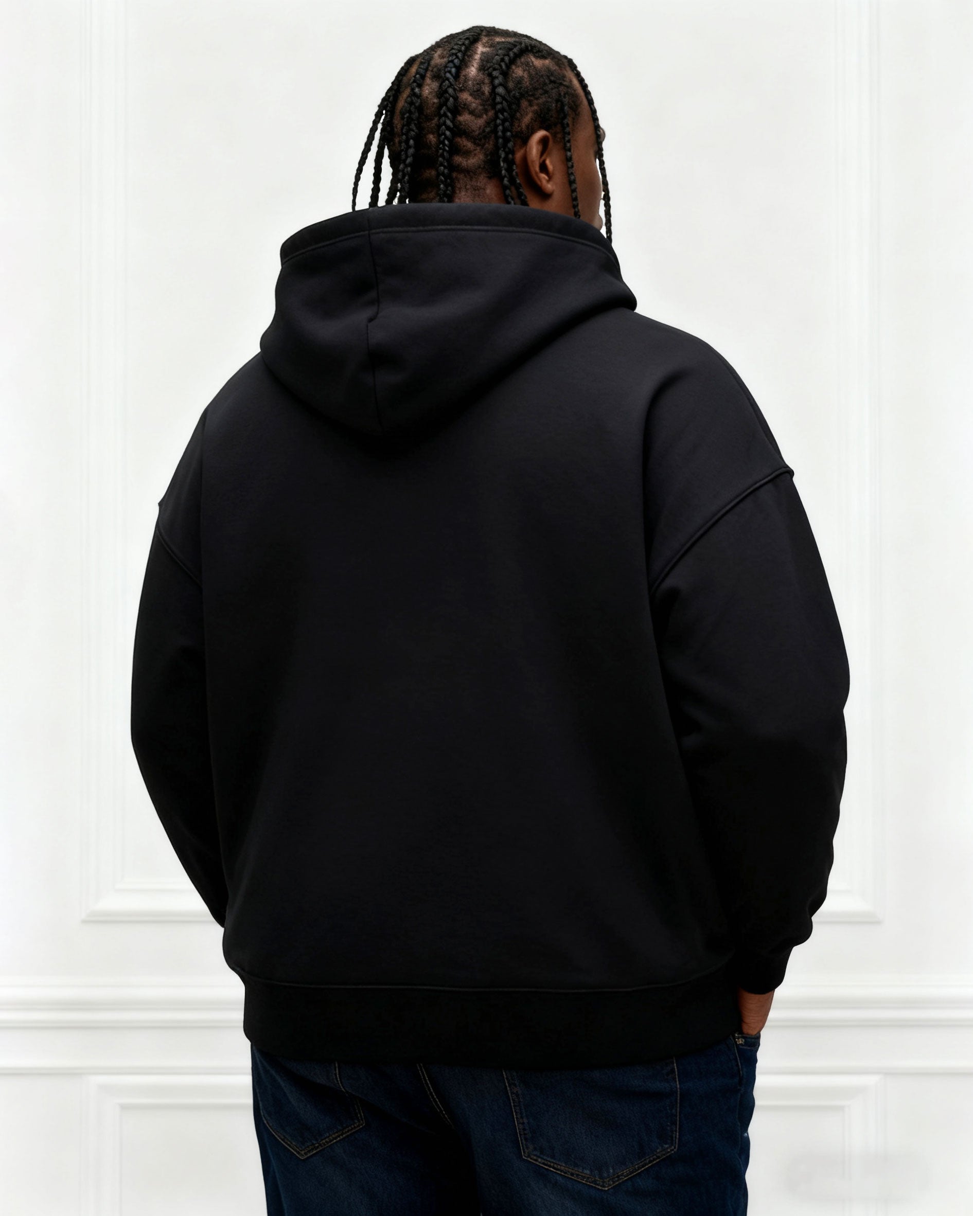 Large Size Men's Autumn And Winter Warm Cotton Hoodie-gray Chest Handmade Three-dimensional Printing "hope" Slogan