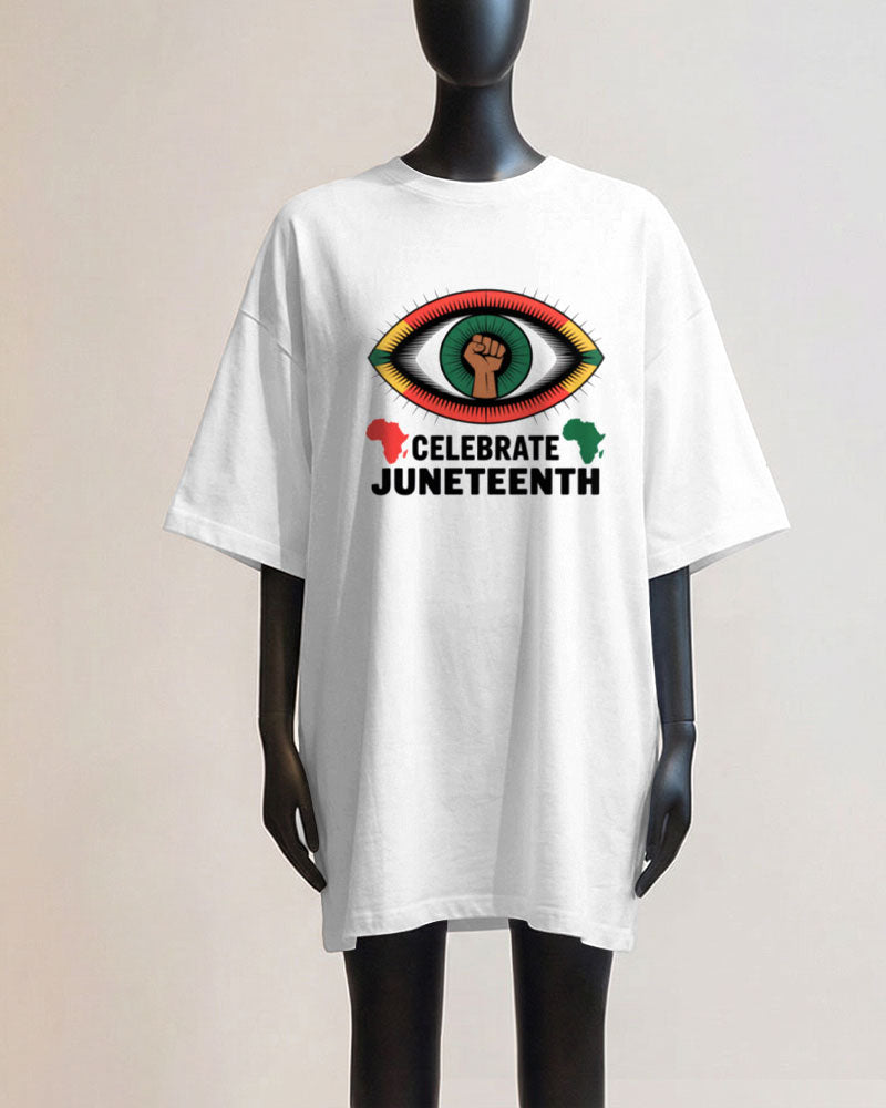 Celebrate June Day Black African June 19 Unisex Plus Size T-Shirt
