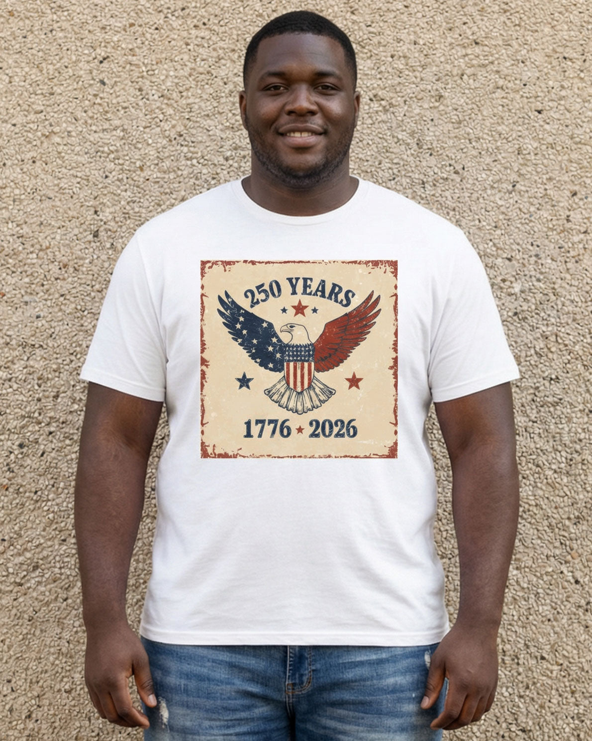 Peace Dove, U.S. Flag Commemorate 250 Anniversary Of U.S. Founding T-Shirts