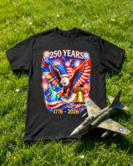 Big & Tall Men's 250th Anniversary Of The Founding Of The United States 250th Independence Day Freedom T-Shirt