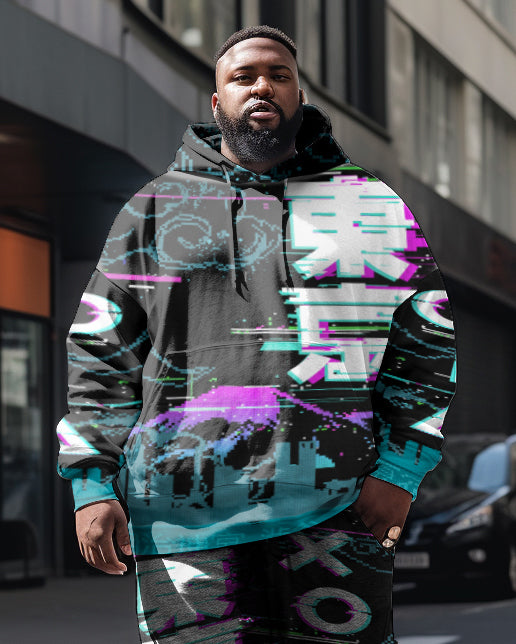 Men's Plus Tokyo Pullover Unisex Hoodie Set