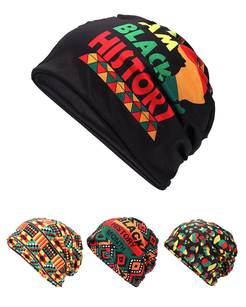 Black History Month Printed Cap