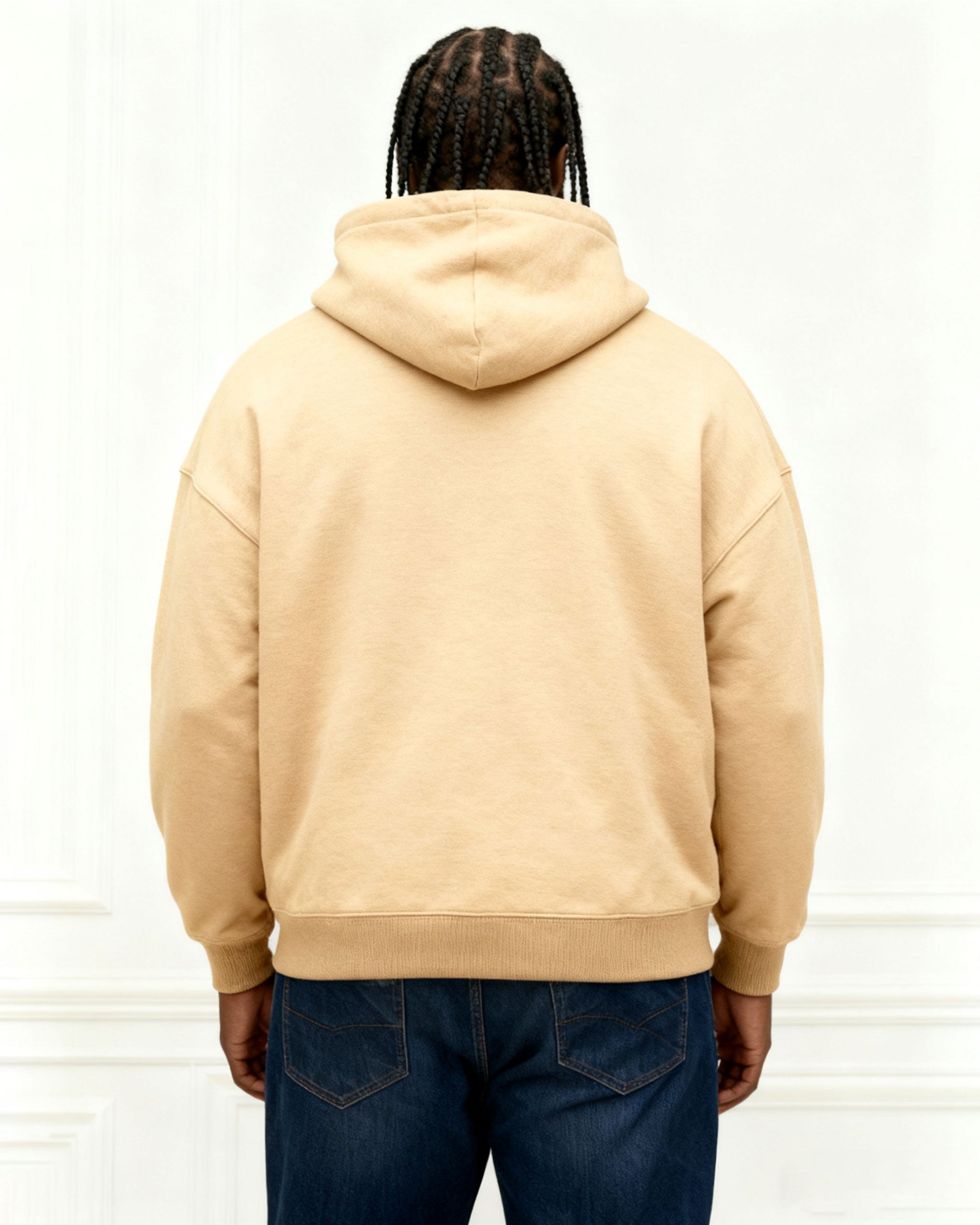 Large Size Men's Autumn And Winter Warm Cotton Hoodie-gray Chest Handmade Three-dimensional Printing "hope" Slogan