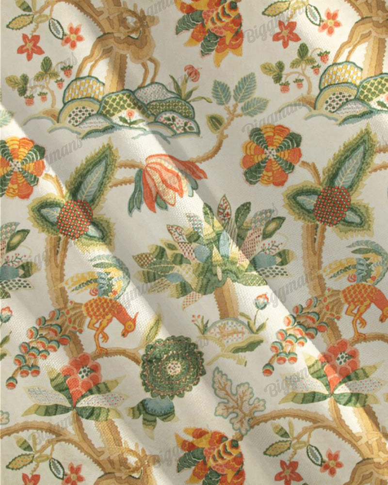 Apricot Vintage Garden Long Sleeve Shirt Men's Plus Size