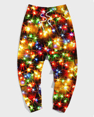 Men's Fun Colored Christmas Lights Big and Tall Hoodie Set