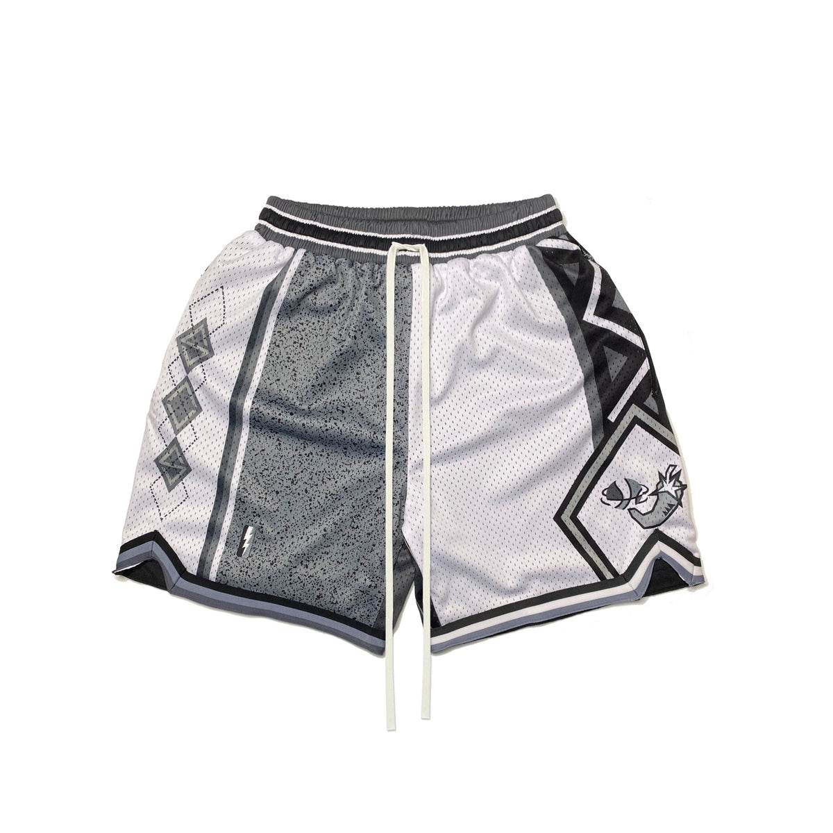 Sports Street Style Big & Tall Splicing Style Geometric Basketball Breathable Shorts