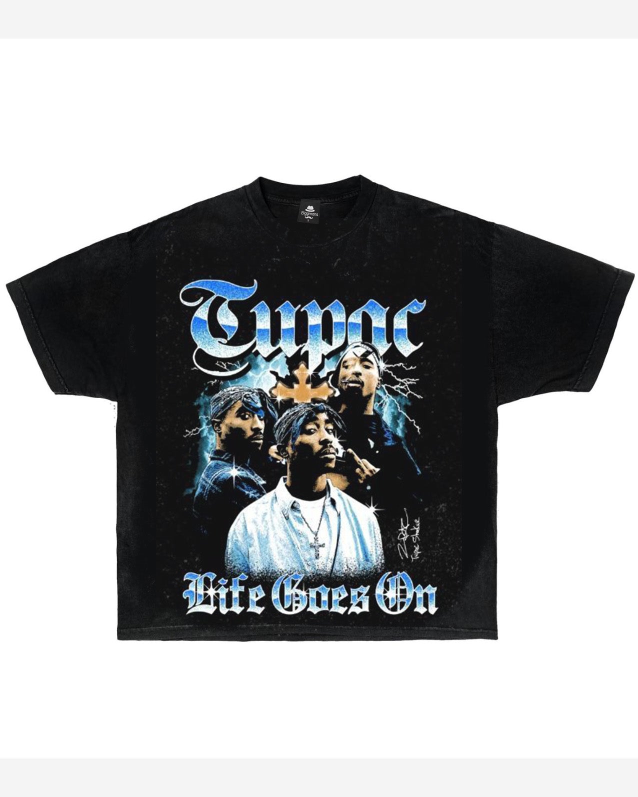 Plus Size Men Street Fashion Personality Printed Daily T-Shirt