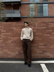 🔥Christmas 50% Off Exclusive ✨Men's solid color zipper sweater, fashionable knit long sleeved