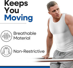 L-4XL Big & Tall Men's Abdominal And Chest Vest | Body Shaping Underwear Compression Vest |