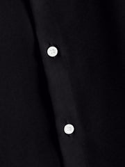 Men's Large Size Ethnic Style Black Gold Totem Lapel Long Sleeve Shirt
