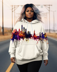 Women's Big & Tall Urban Construction Long Sleeve Hoodie