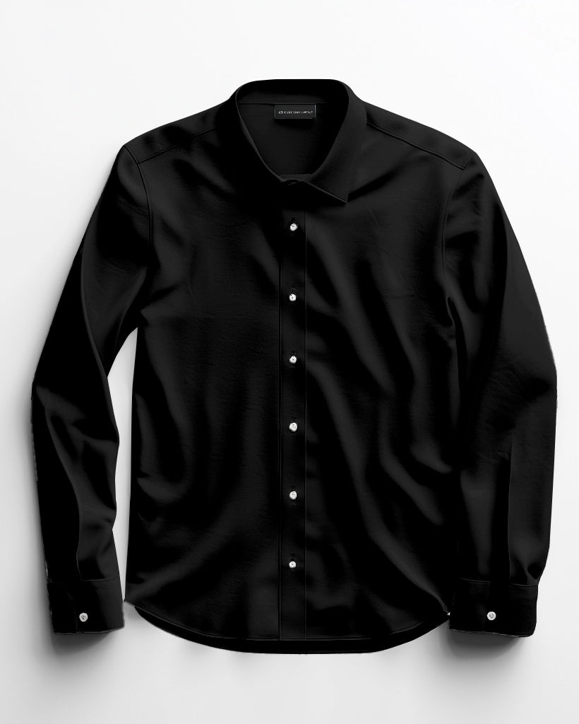 All-match Solid Color Multi-color Optional Long Sleeve Collar Shirt 2-piece Men's Plus Size