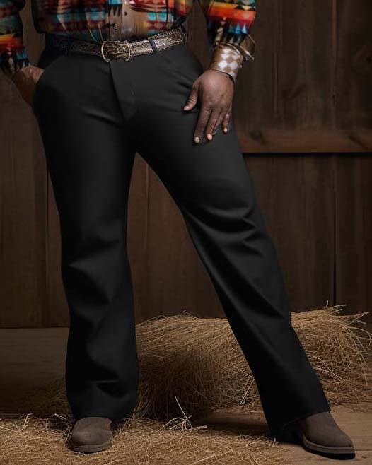 Big & Tall Denim Men's Long Sleeve Western Shirt and Pants Set 2 Piece