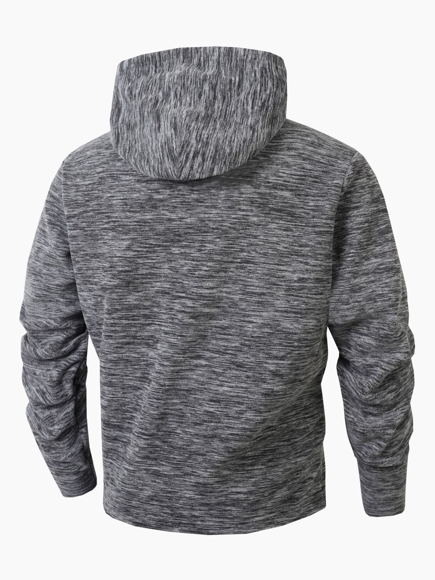 S-2XL Autumn And Winter Hooded Men's Casual Coral Fleece Sweatshirt Coat