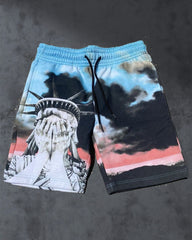 Plus Size Men's Liberty Summer Shorts