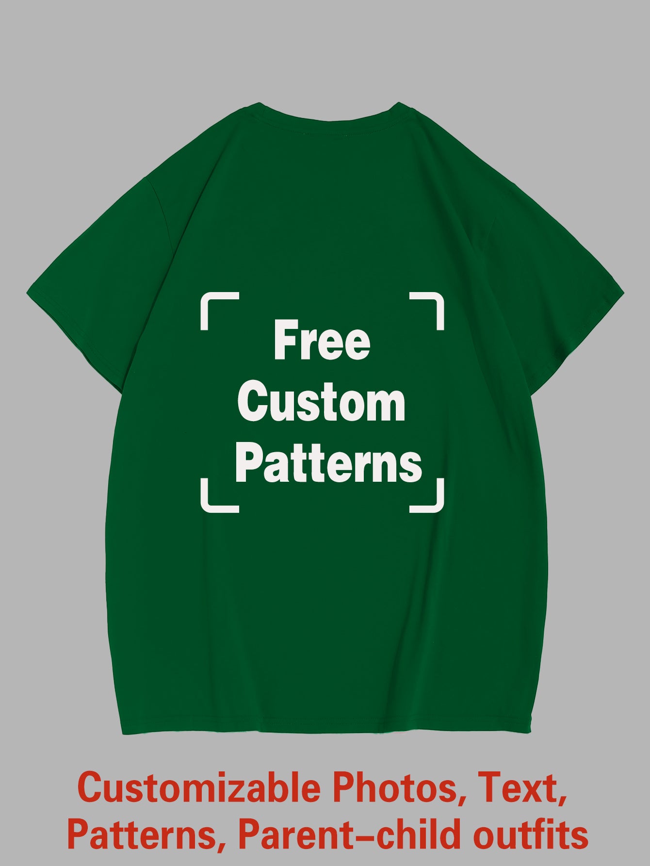 Customized Plus Size T-shirt (You Can Upload Pictures, Text, Logo, Etc. To Customize Your Interesting T-shirt)