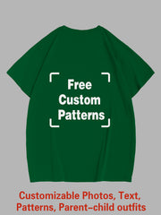 Customized Plus Size T-shirt (You Can Upload Pictures, Text, Logo, Etc. To Customize Your Interesting T-shirt)