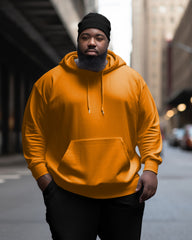 Men's Classic Casual Plus Size Solid Color Hoodie