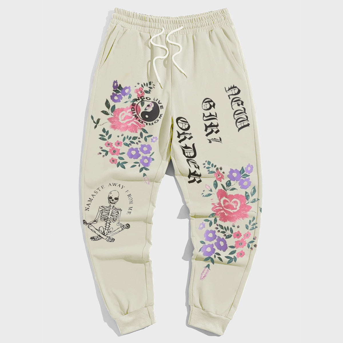 Plus Size Street Style Men's Casual Vintage Trousers