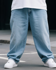 Plus Size Men My Mother Is Very Strict Creative Printed T-shirt Denim Pants Suit