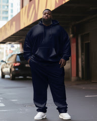 Big & Tall Men's 2 Piece Tracksuit Casual Hoodie and Sweatpants Set