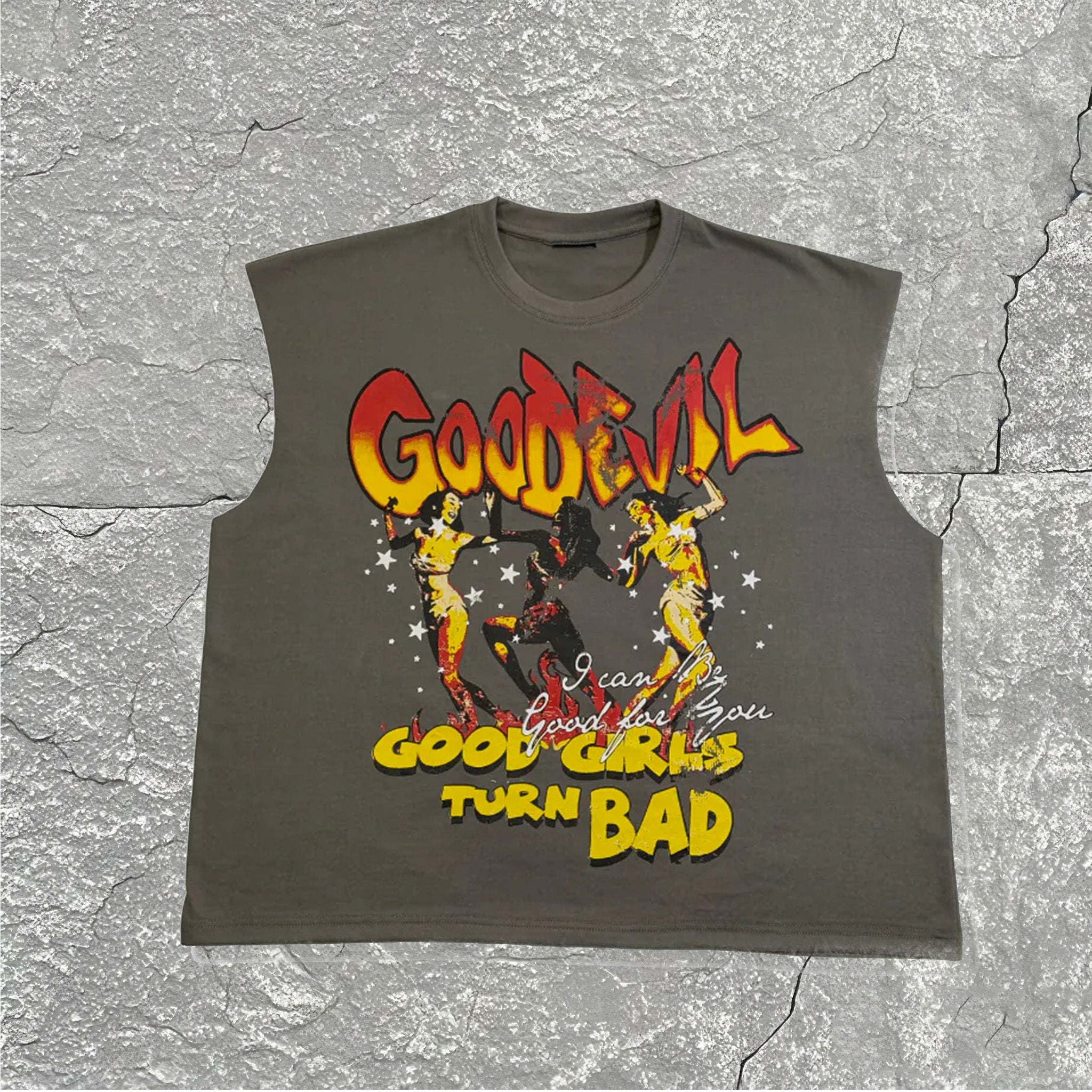 Men's Plus Size Fashion Street I Can Do Good For You Sleeveless T-shirt
