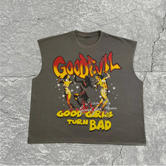 Men's Plus Size Fashion Street I Can Do Good For You Sleeveless T-shirt