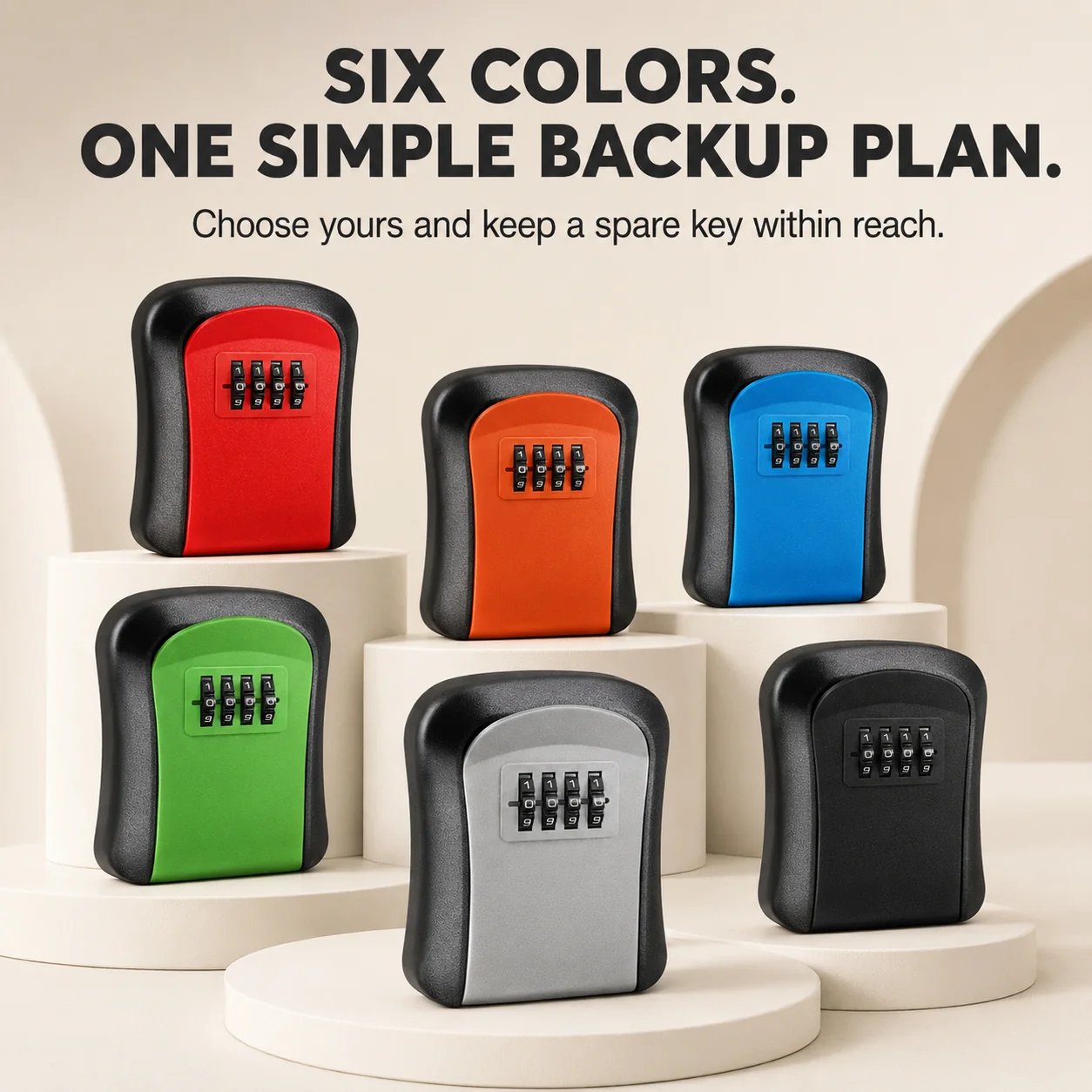 🔐🏠 Never Get Locked Out Again! 🔑 | 4-Digit Wall-Mounted Key Lock Box 🛡️✨