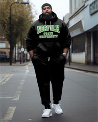 Men's Big & Tall Norfolk State University Style Hoodie and Sweatpants Two Piece Set