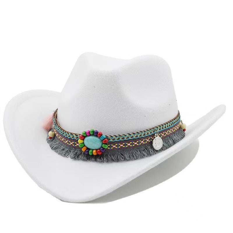 Multicolor Panama Hat Yellow Belt Accessory Straw Topper Beach