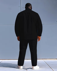 Men's Plus Size Green White Black Colorblock Letter Print Long Sleeve Shirt Trousers Suit