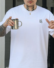 4XL-8XL Big & Tall Men's Daily Casual Embroidered Bear Printed Cotton Round Neck Short Sleeve T-Shirt