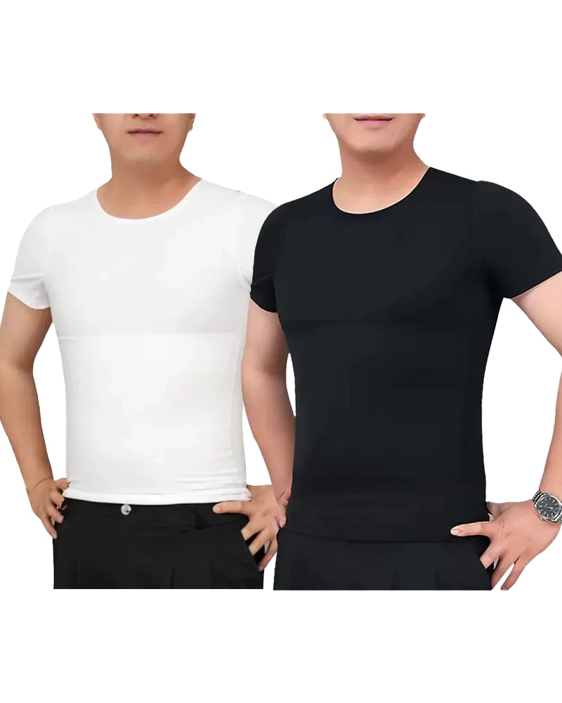 L-4XL Big & Tall Men's Abdominal And Chest Vest | Body Shaping Underwear Compression Vest |