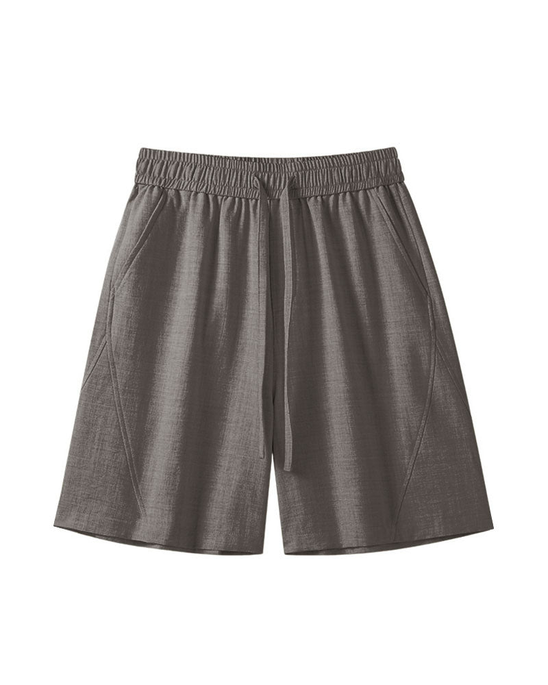 M-5XL Maillard Color Shorts Thin Shorts