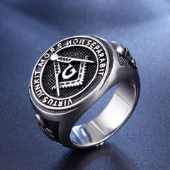 Vintage Masonic Logo Men's Ring