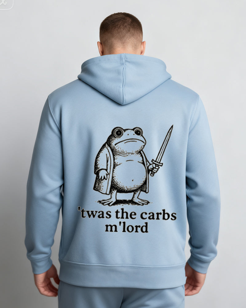 Big & Tall Men's Frog Alphabet Print Cardigan Hoodie
