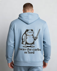 Big & Tall Men's Frog Alphabet Print Cardigan Hoodie