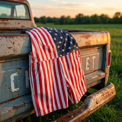 XS-5XL Independence Day Flag Couple's Suspenders