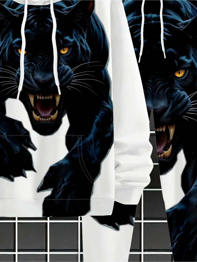 Men's Casual Hooded Sweatshirt Set