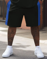 Street Vitality Basketball Shooting Print Big & Tall Men's Set