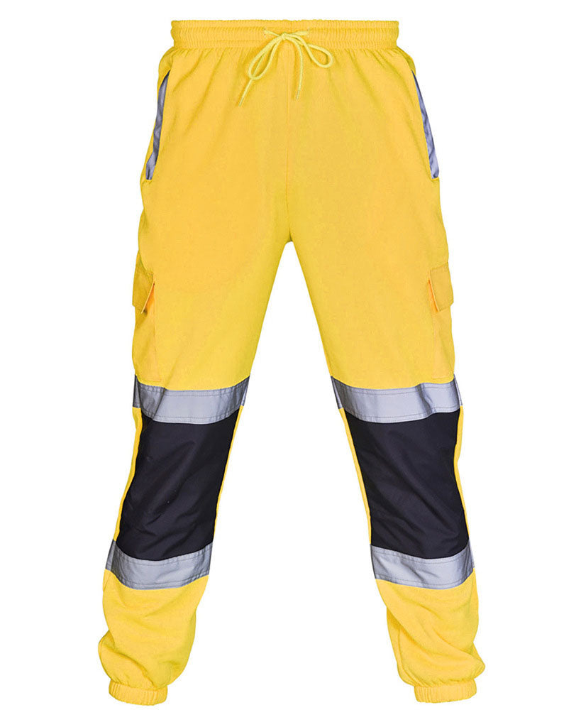 Big & Tall Men's Spliced Reflective Strip Toe Overalls S-4XL