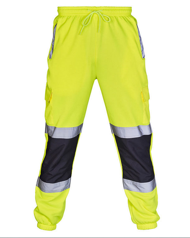 Big & Tall Men's Spliced Reflective Strip Toe Overalls S-4XL