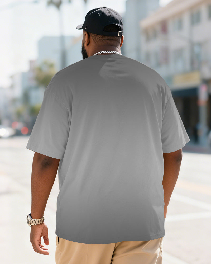 Big & Tall Men's Statue Of Liberty "Kick Crown" American Graffiti Print Short Sleeve T-Shirt