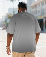 Big & Tall Men's Statue Of Liberty "Kick Crown" American Graffiti Print Short Sleeve T-Shirt