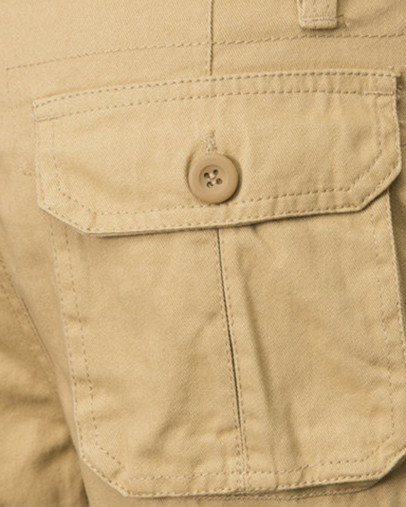 Summer Cotton Tooling Multi-pocket Five-point Pants Men's Summer Korean-style Fashionable Loose Fashionable Brand Men's Casual Pants Large Size