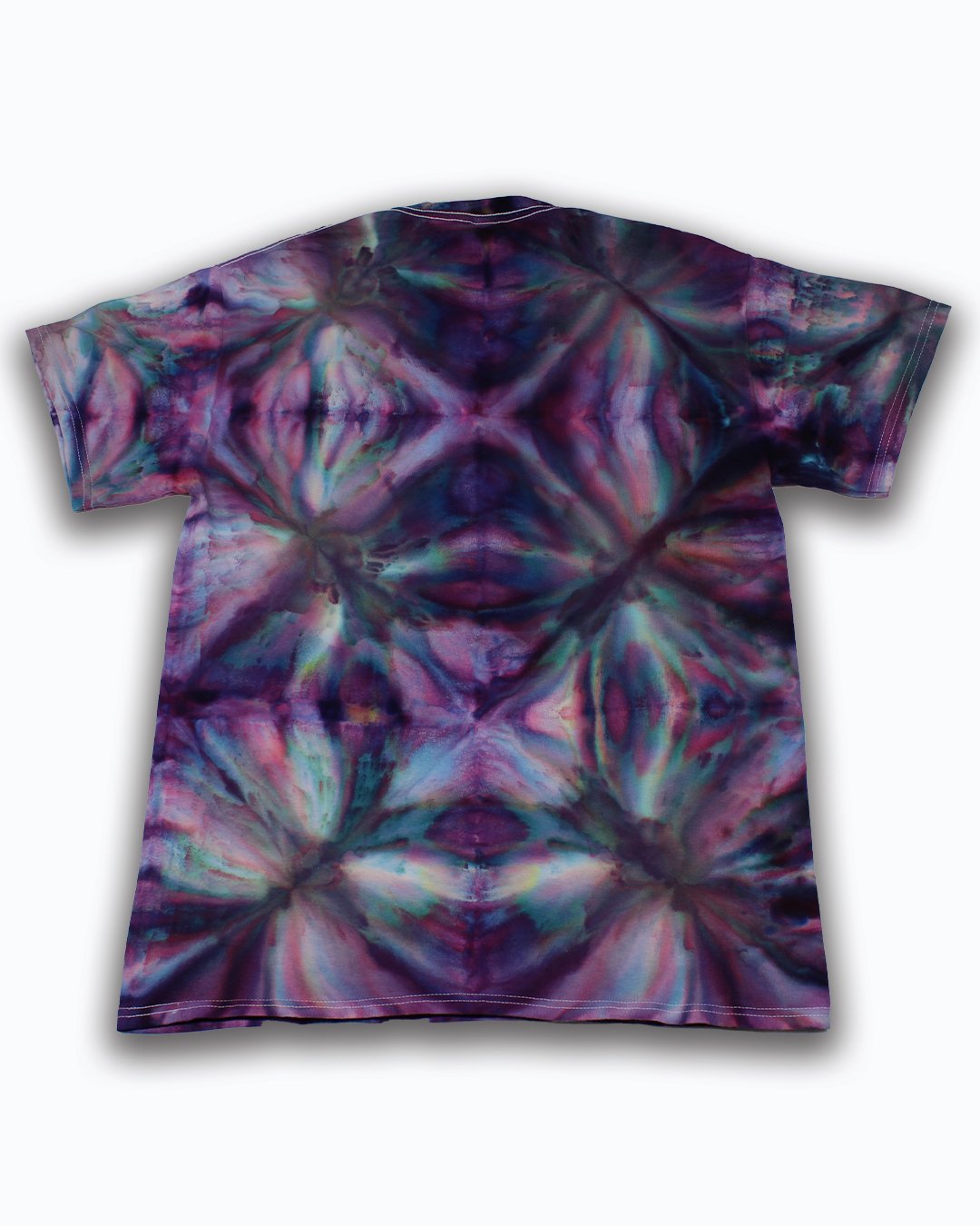 Men's Plus Size Tie-dye Round Neck T-shirt Shorts Suit